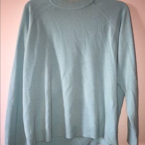 blue oversized sweater